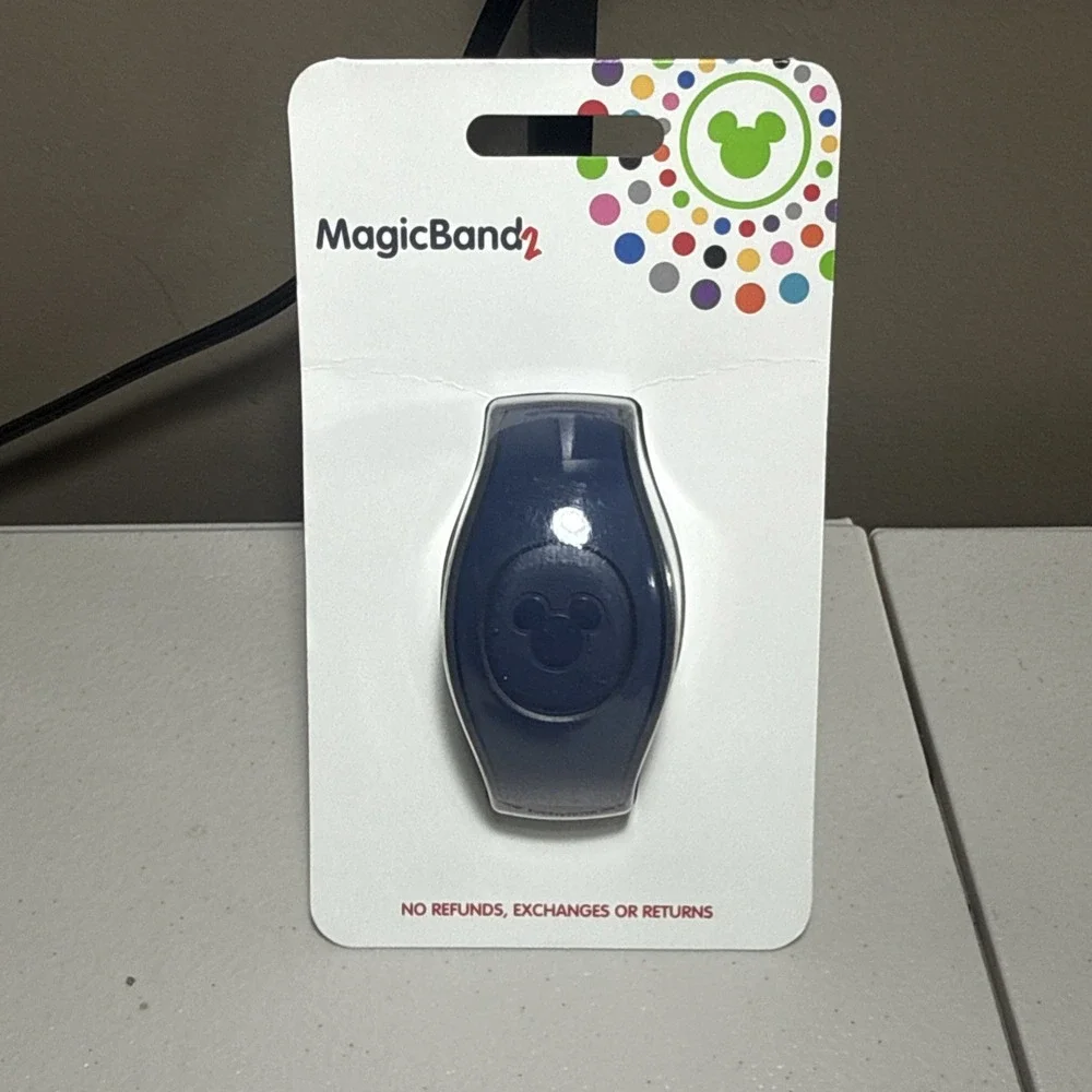NEW Disney Parks Solid Navy Blue MagicBand 2 Link It Later Magic Band NIB